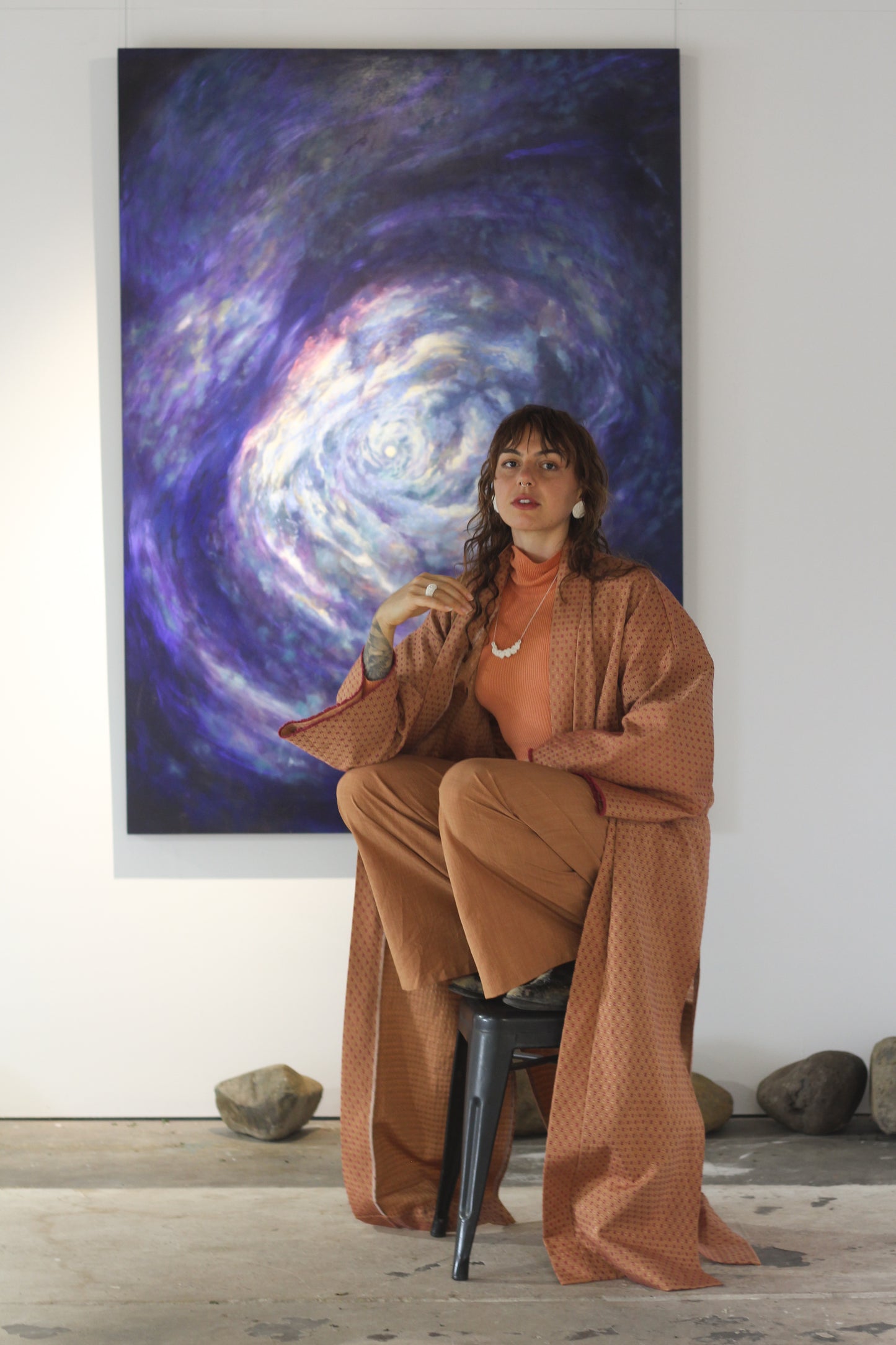 The Kimono Coat - Retro Jaquard