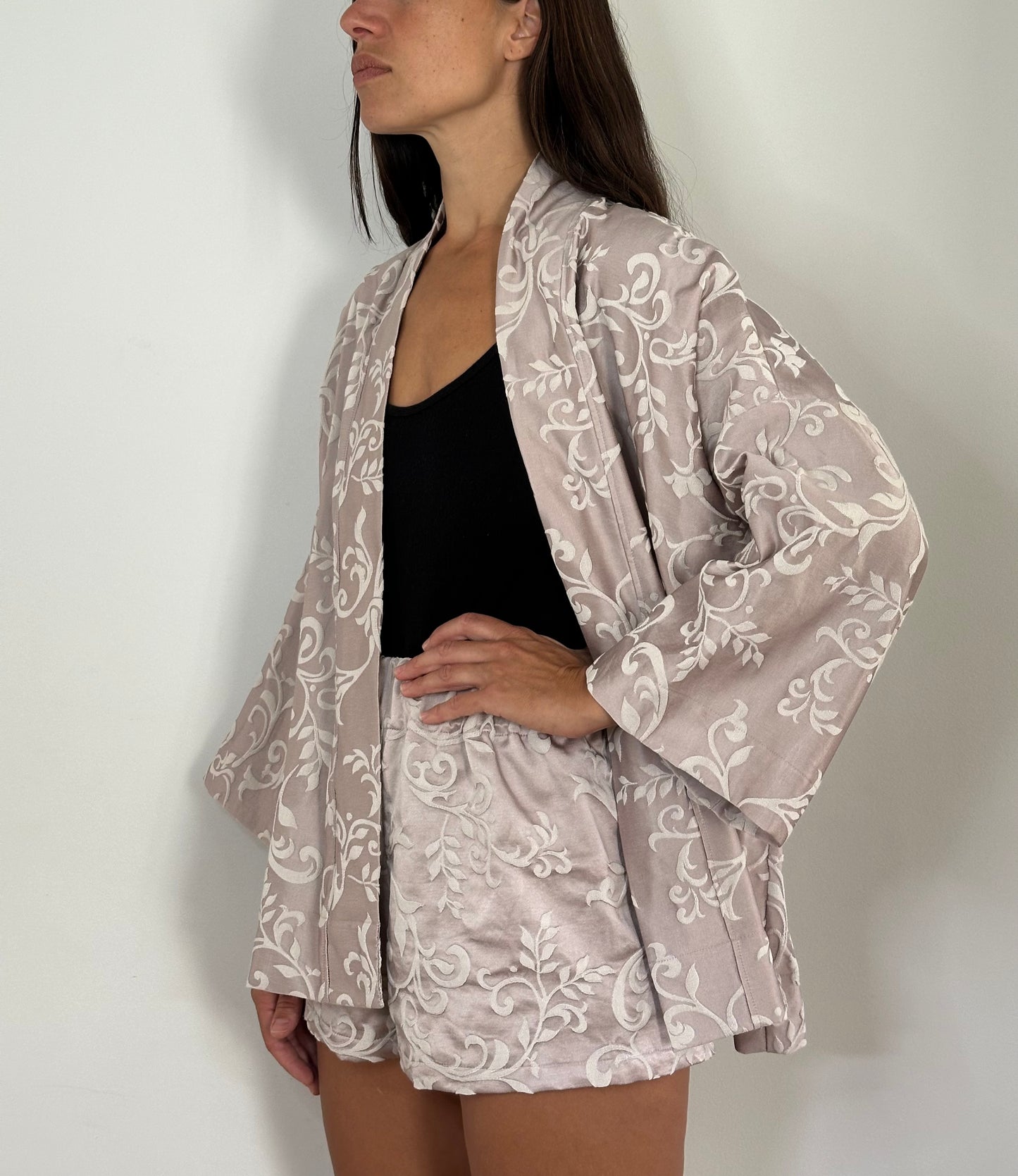 The Lilac Jacquard Kimono