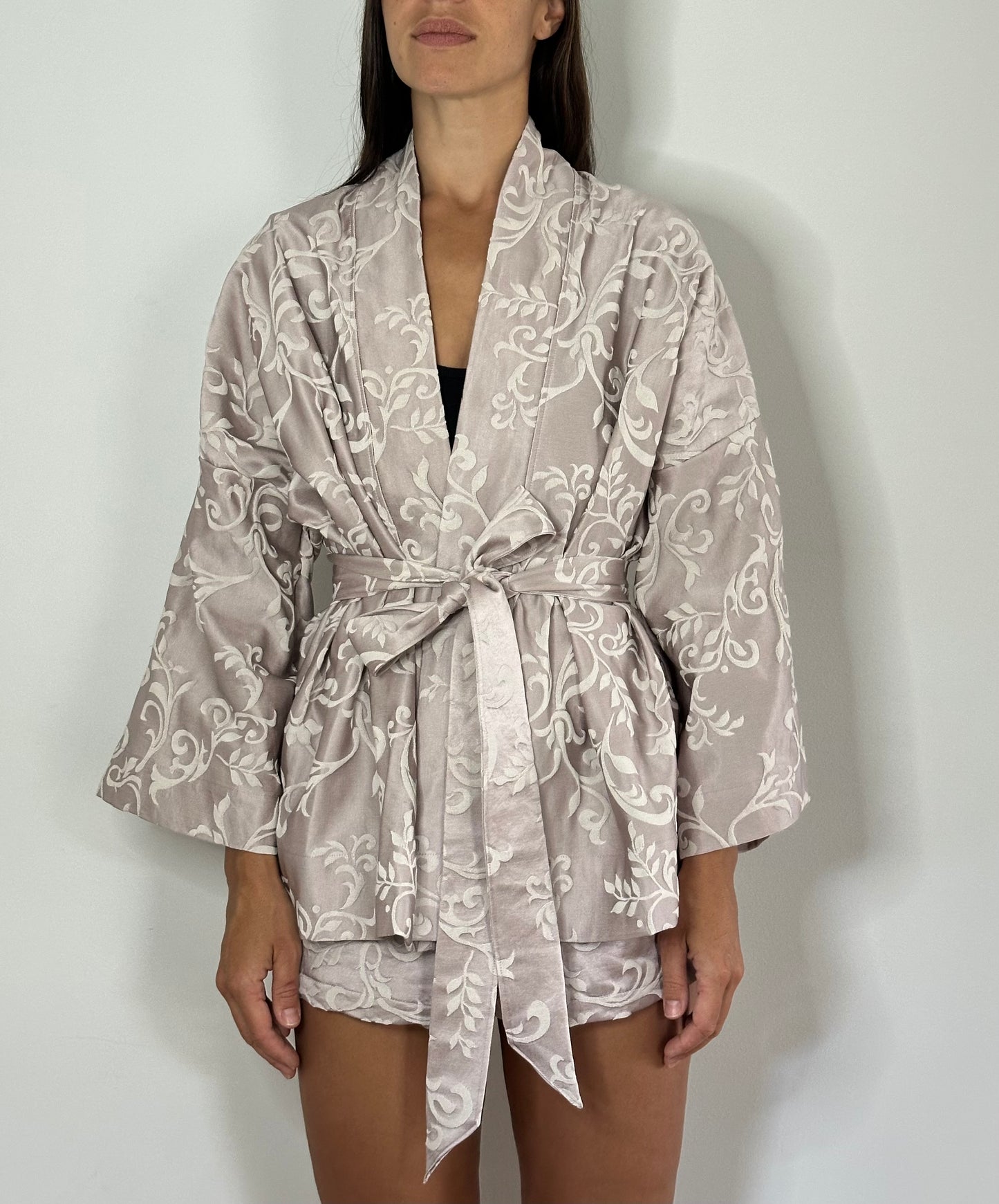 The Lilac Jacquard Kimono