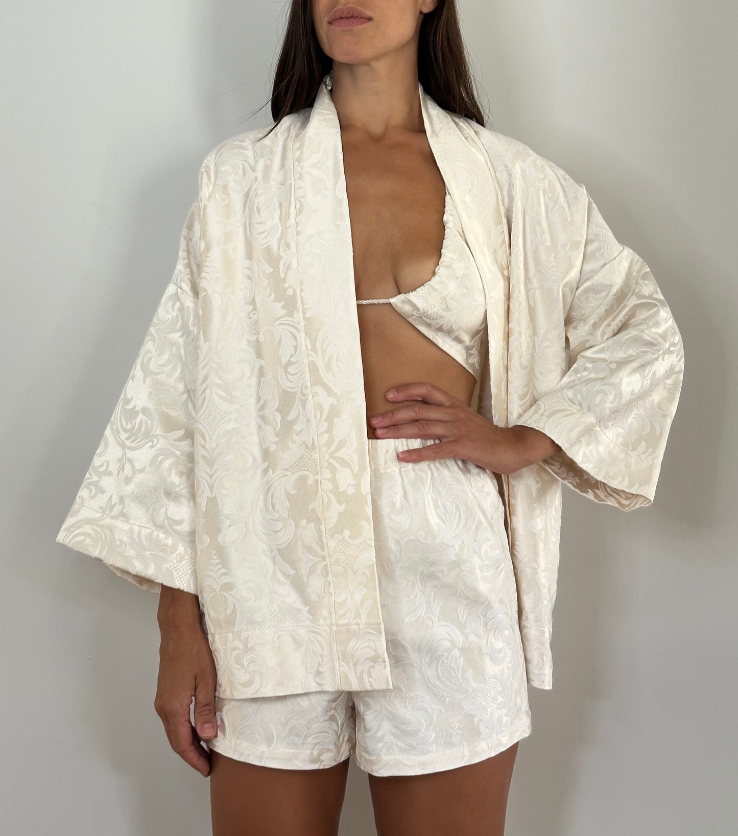The Pearl Jacquard Kimono
