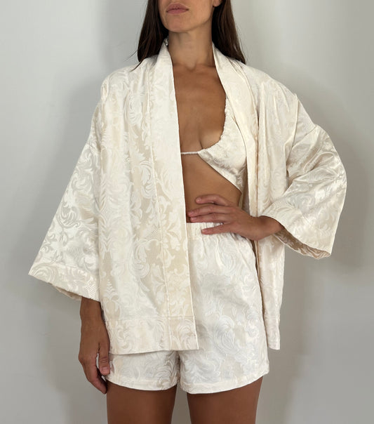 The Pearl Jacquard Kimono