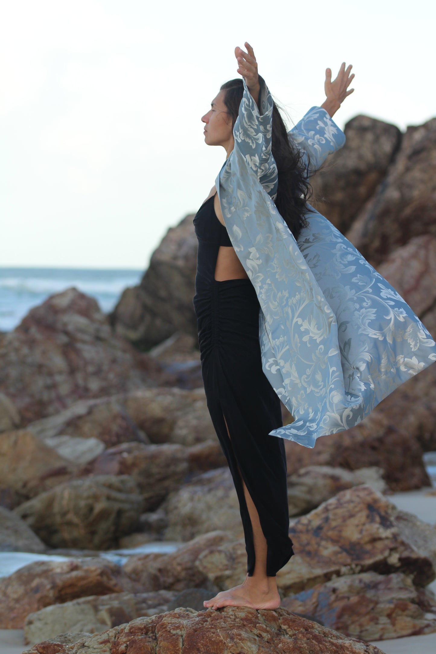 The Silver Threads Kimono Coat