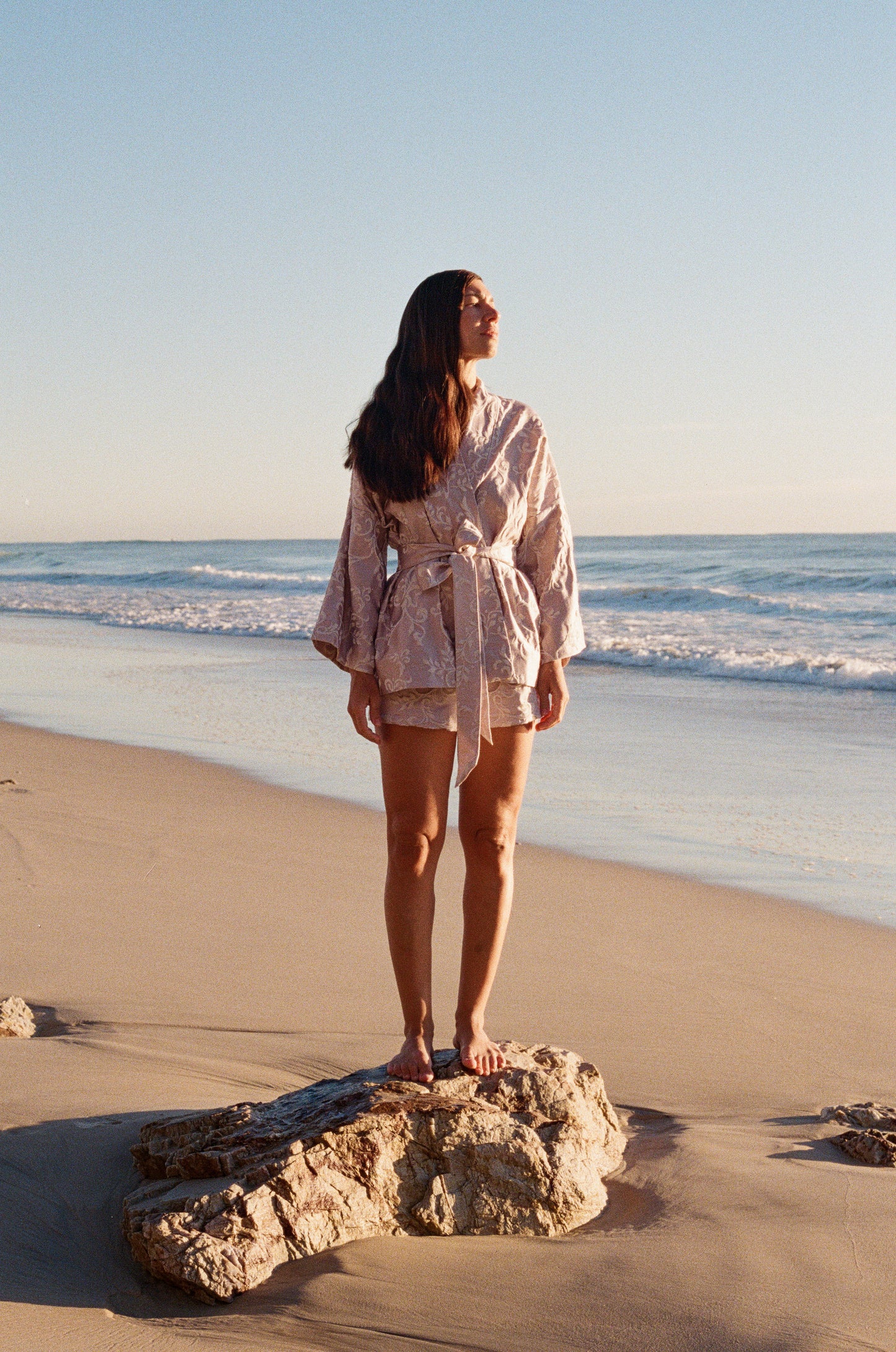 The Lilac Jacquard Kimono