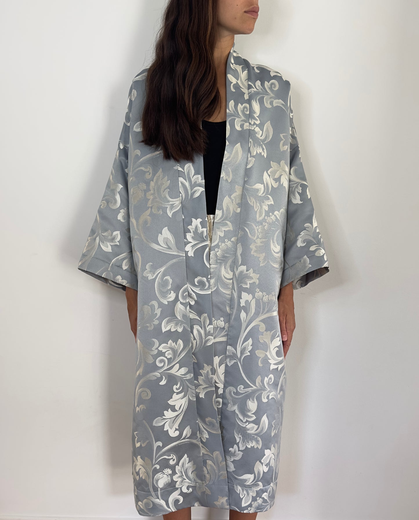 The Silver Threads Kimono Coat