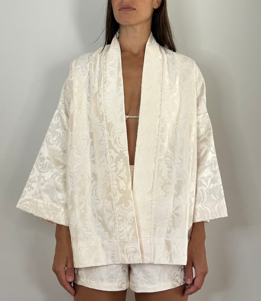 The Pearl Jacquard Kimono